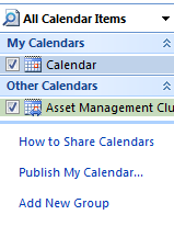 Windows All Calendar Items Top Left Snippet Screenshot